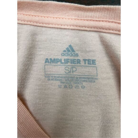 Adidas Amplifier Tee Peach Short Sleeve Tee Size Small - Picture 4 of 6
